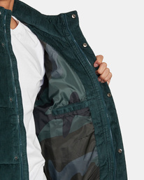 5 Townes - Corduroy Jacket for Men Green AVYJK00190 RVCA