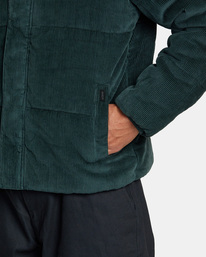 6 Townes - Corduroy Jacket for Men Green AVYJK00190 RVCA