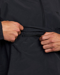 7 VA Sport Outsider - Packable Anorak Jacket for Men Black AVYJK00200 RVCA