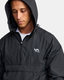 8 VA Sport Outsider - Packable Anorak Jacket for Men Black AVYJK00200 RVCA