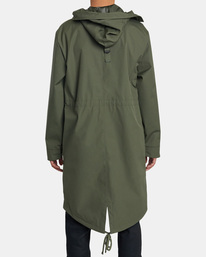 1 Fishtail Raincoat - Parka impermeabile da Uomo Green AVYJK00202 RVCA