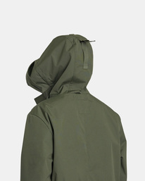 5 Fishtail Raincoat - Parka impermeabile da Uomo Green AVYJK00202 RVCA