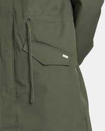6 Fishtail Raincoat - Parka impermeabile da Uomo Green AVYJK00202 RVCA