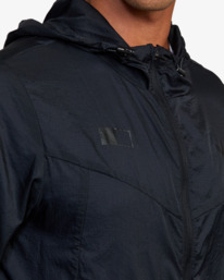4 RVCA RUNNER LIGHTWEIGHT TRAINING JACKET Black AVYJK00216 RVCA