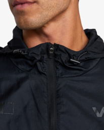 5 RVCA RUNNER LIGHTWEIGHT TRAINING JACKET Black AVYJK00216 RVCA