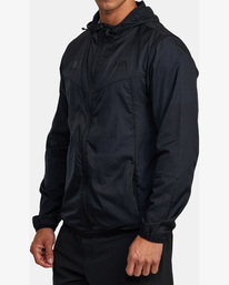 6 RVCA Runner Lightweight Training Jacket Black AVYJK00216 RVCA