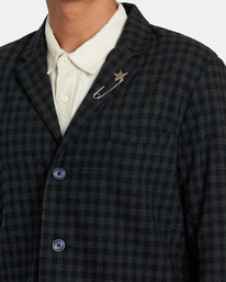 3 Spun Spirit Studio Plaid Blazer Blue AVYJK00242 RVCA