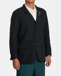 5 Spun Spirit Studio Plaid Blazer Blue AVYJK00242 RVCA