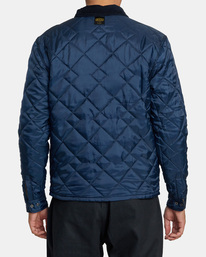 10 Dayshift Flannel - Reversible Overshirt for Men Blue AVYJK00245 RVCA