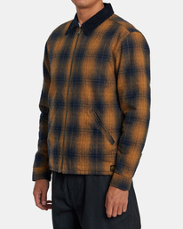 3 Dayshift Flannel - Reversible Overshirt for Men Blue AVYJK00245 RVCA