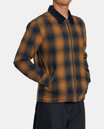 4 Dayshift Flannel - Reversible Overshirt for Men Blue AVYJK00245 RVCA
