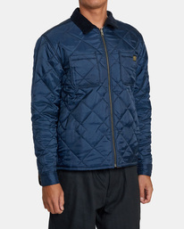 6 Dayshift Flannel - Reversible Overshirt for Men Blue AVYJK00245 RVCA