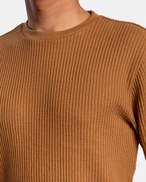 2 Day Shift Long Sleeve Thermal Shirt Brown AVYKT00104 RVCA