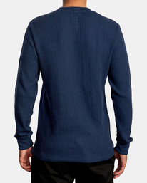 2 Day Shift Long Sleeve Thermal Shirt Blue AVYKT00104 RVCA