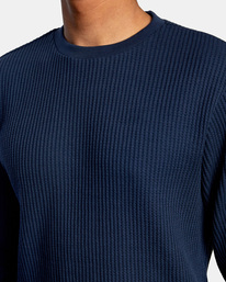 3 Day Shift Long Sleeve Thermal Shirt Blue AVYKT00104 RVCA