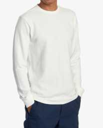 4 Recession Collection Day Shift - Haut thermique à manches longues pour Homme Blanc AVYKT00104 RVCA
