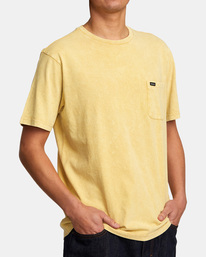 5 MANIC TIE DYE CREW TEE Beige AVYKT00135 RVCA