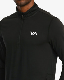 3 VA Sport Vent - Performance Long Sleeve Top for Men Black AVYKT00169 RVCA