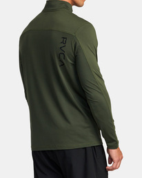5 Sport Vent Half-Zip Pullover Brown AVYKT00169 RVCA