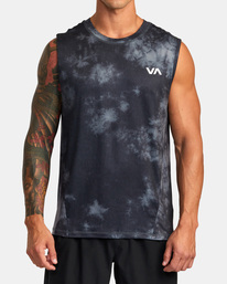 1 Sport Vent Muscle Tank Top Black AVYKT00170 RVCA