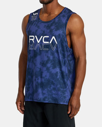 4 Sport Vent Tie-Dyed Tank Top Purple AVYKT00246 RVCA