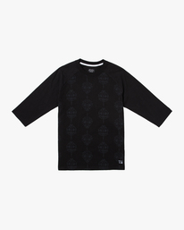 0 Mister Cartoon Smile Now Baseball Tee Black AVYKT00251 RVCA