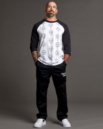 0 Mister Cartoon Smile Now Baseball Tee Black AVYKT00251 RVCA