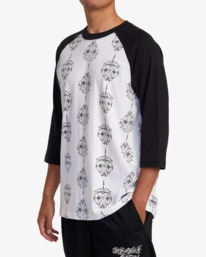 Mister Cartoon Smile Now Baseball Tee