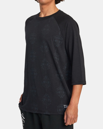 5 Mister Cartoon Smile Now Baseball Tee Black AVYKT00251 RVCA