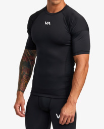 4 Compression Technical Short Sleeve Top Black AVYKT00265 RVCA