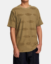 5 Plant Based Stripe - T-shirt pour Homme Vert AVYKT00278 RVCA