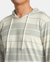 3 PTC Stripe Hoodie Silver AVYKT00280 RVCA