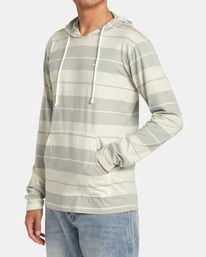 4 PTC Stripe Hoodie Silver AVYKT00280 RVCA
