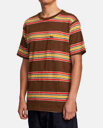4 Somedays Stripe - T-Shirt for Men Black AVYKT00281 RVCA