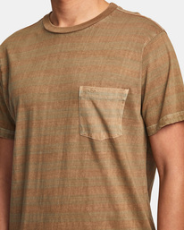 3 PTC Stripe T-Shirt Grey AVYKT00282 RVCA