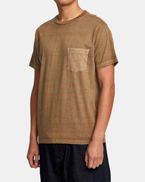 4 PTC Stripe T-Shirt Grey AVYKT00282 RVCA