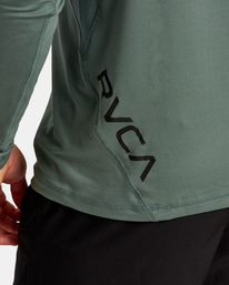 7 Sport Vent Technical Hooded Top Blue AVYKT00285 RVCA