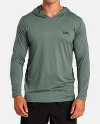 1 Sport Vent Technical Hooded Top Blue AVYKT00285 RVCA
