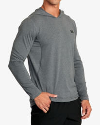 5 Sport Vent Technical Hooded Top Brown AVYKT00285 RVCA