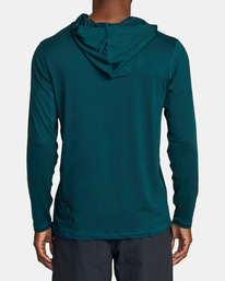 1 Sport Vent Technical Hooded Top Green AVYKT00285 RVCA