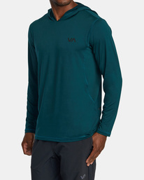 3 Sport Vent Technical Hooded Top Green AVYKT00285 RVCA