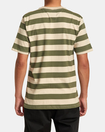 2 Corso Stripe - T-Shirt for Men Green AVYKT00286 RVCA
