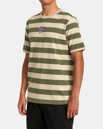 4 Corso Stripe - T-Shirt for Men Green AVYKT00286 RVCA
