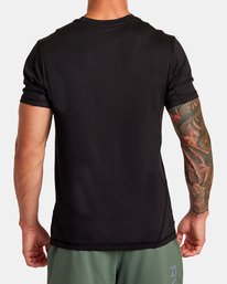 2 Vent VA Sport Badge - Technical Training T-Shirt for Men Black AVYKT00302 RVCA