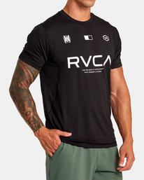 5 Vent VA Sport Badge - Technical Training T-Shirt for Men Black AVYKT00302 RVCA