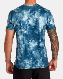 2 Vent VA Sport Badge Technical Training Tee Blue AVYKT00302 RVCA