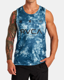 1 Vent VA Sport Badge Technical Training Tank Blue AVYKT00303 RVCA