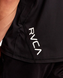 4 VA Sport Vent Technical Polo Shirt Black AVYKT00305 RVCA