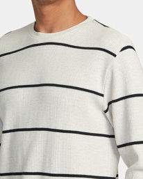 2 Day Shift Thermal Stripe - Long Sleeve Thermal Top for Men Brown AVYKT00316 RVCA