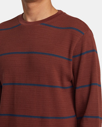 2 Day Shift Thermal Stripe Long Sleeve Multicolor AVYKT00316 RVCA